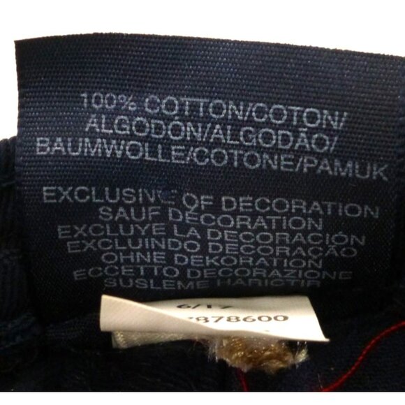 Tommy Hilfiger Spell Out Navy Blue Baseball Cap W/ Red Under Visor - Picture 8 of 8